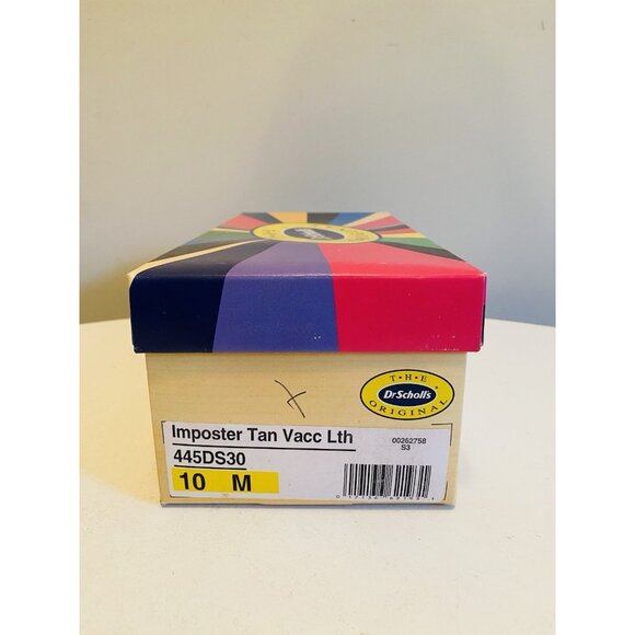 Dr Scholls Women Size 10 M Wood Exercise Clog Sandal Tan Leather Slide Shoe New - Picture 3 of 15